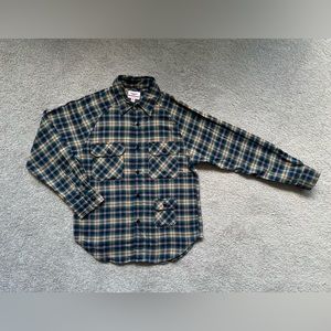 Battenwear / Long Sleeve Plaid Flannel Button Down / Size Medium